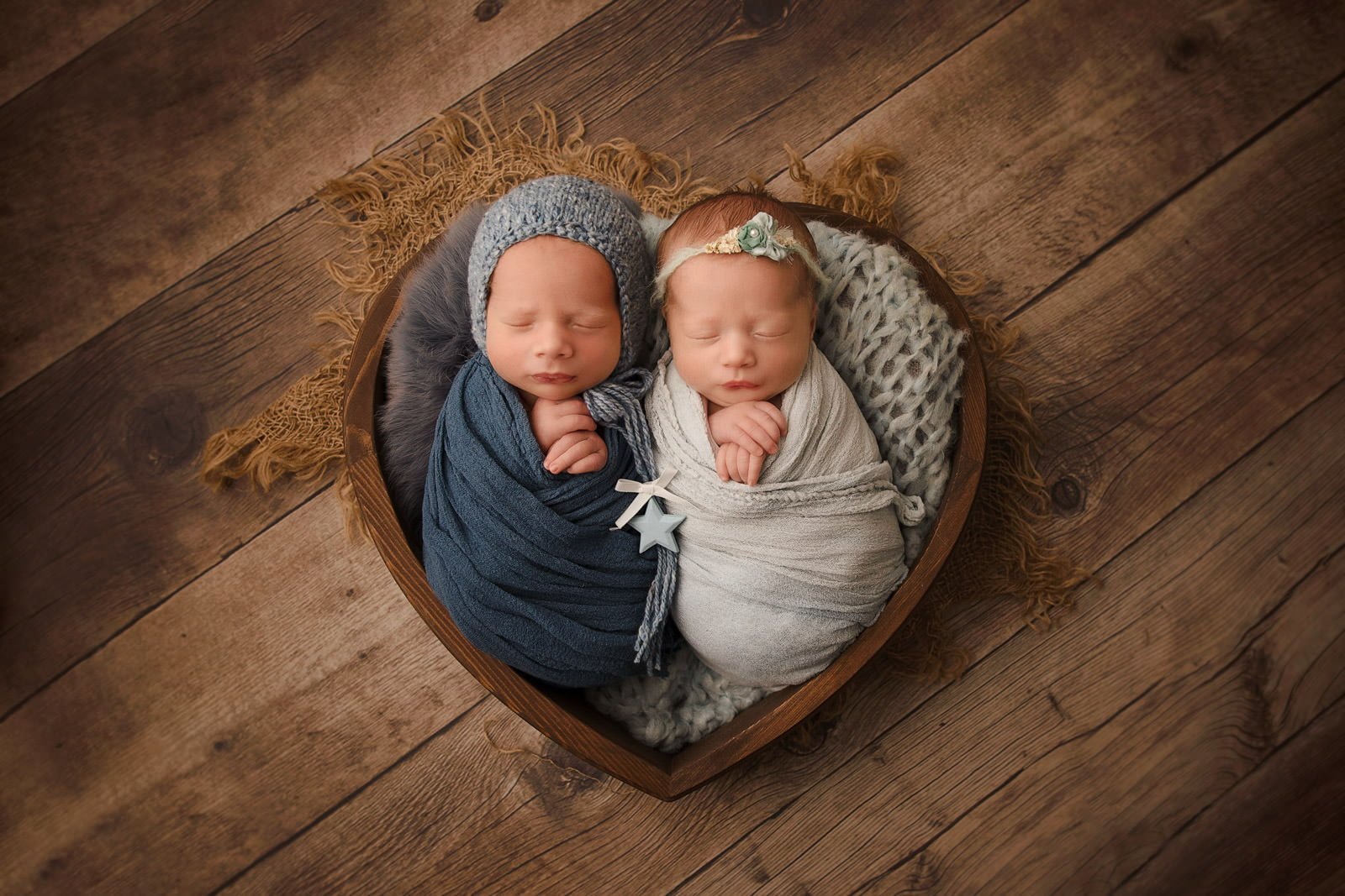 Adorable Newborn Rainbow Twins 7