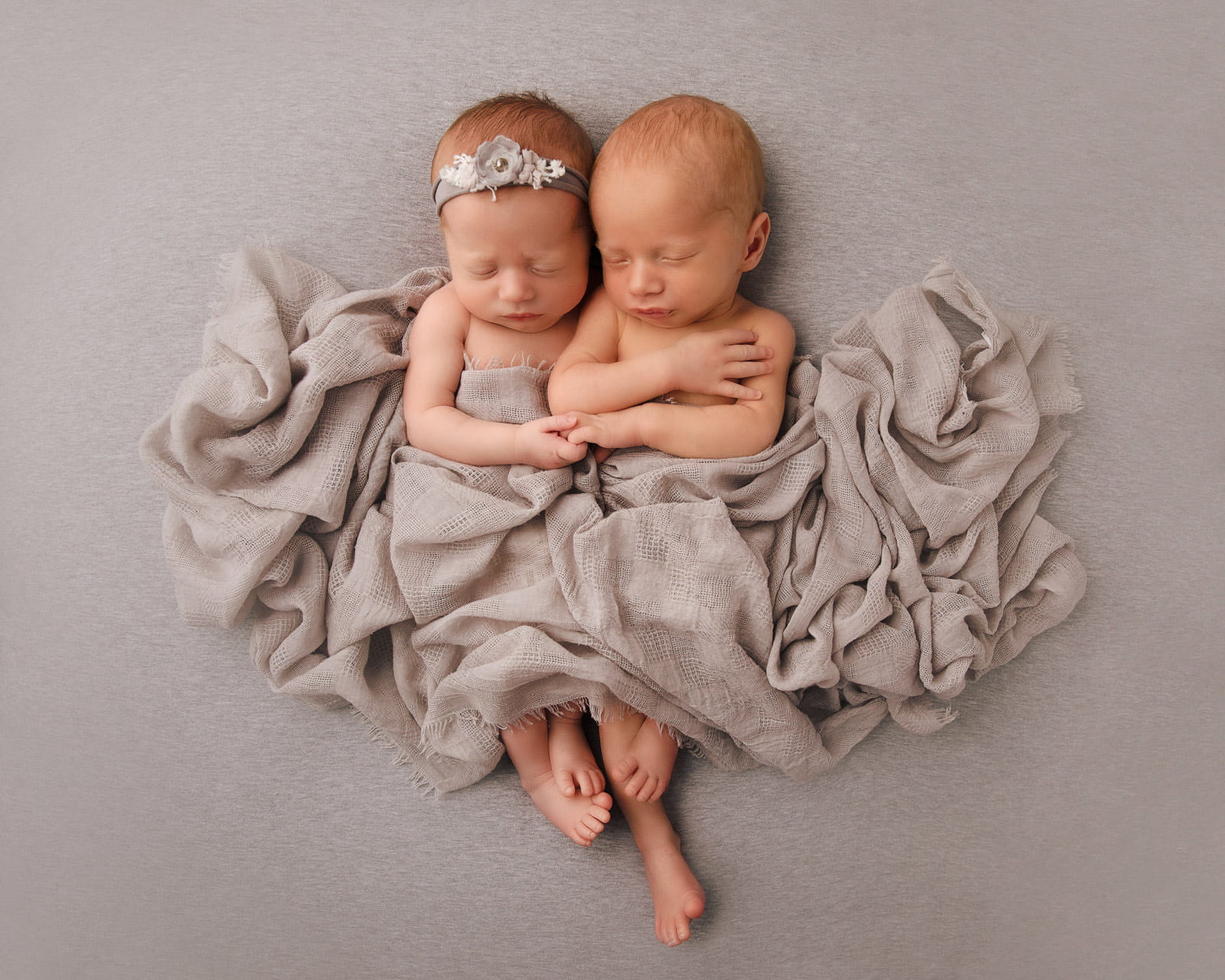 Adorable Newborn Rainbow Twins 8