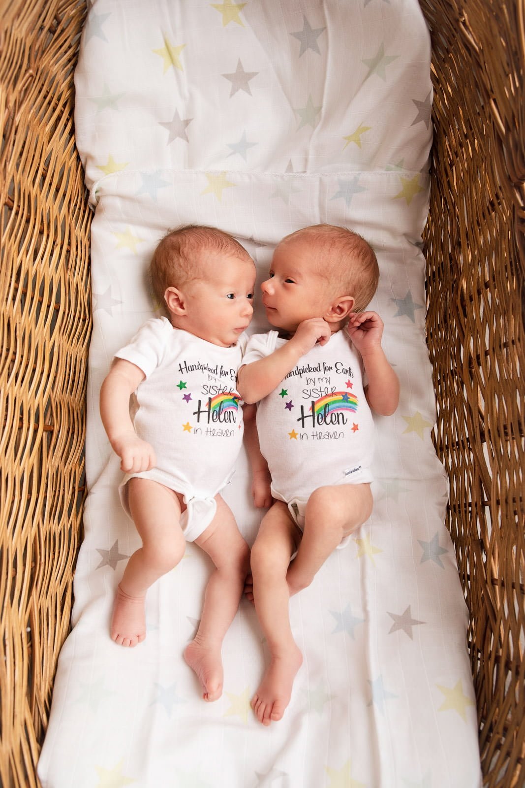 Adorable Newborn Rainbow Twins 5