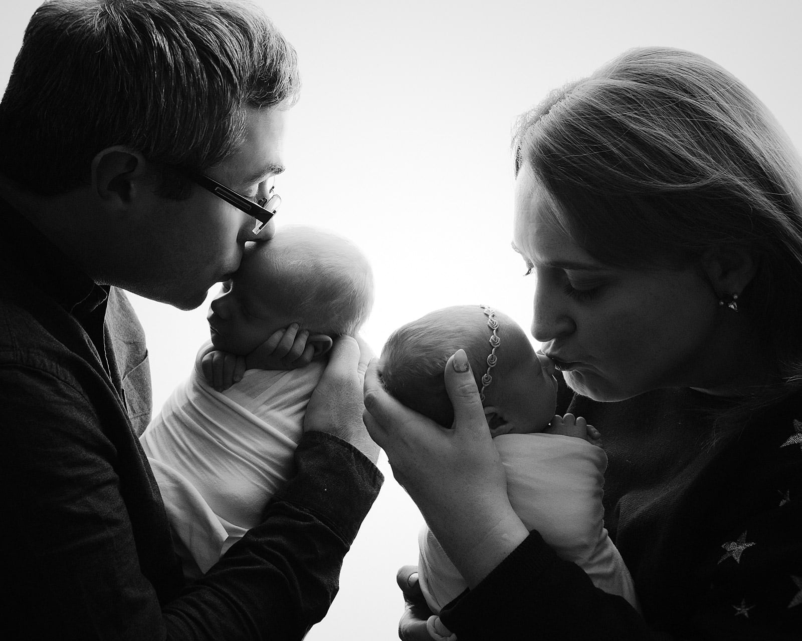 Adorable Newborn Rainbow Twins 6